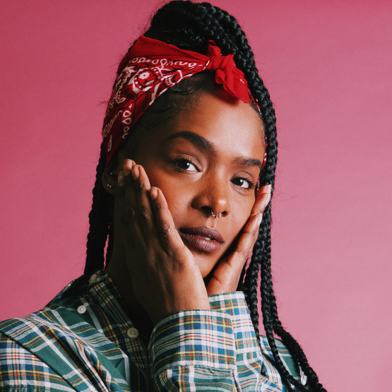 90s box braids and bandana hairstyle