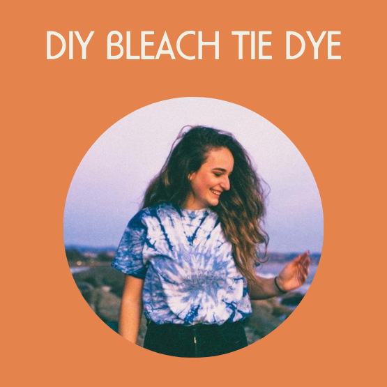 How to Tie Dye Shirts with Bleach in a Spiral Shape