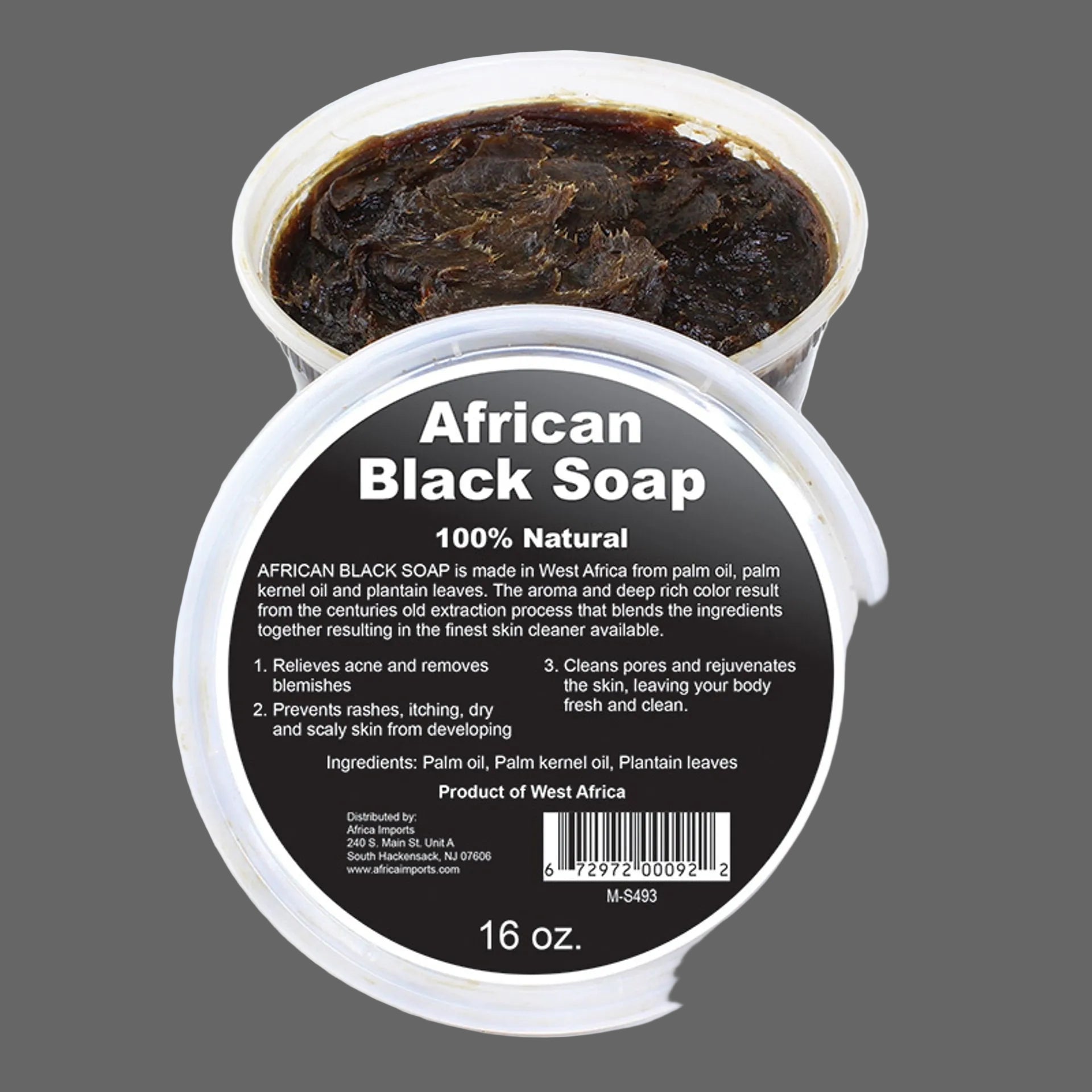 100% Authentic African Black Soap Paste – Deep Cleansing & Skin Detox