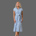 Button Front Organic Maxi Dress