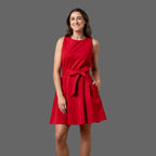 Sleeveless Ponte Skater Dress