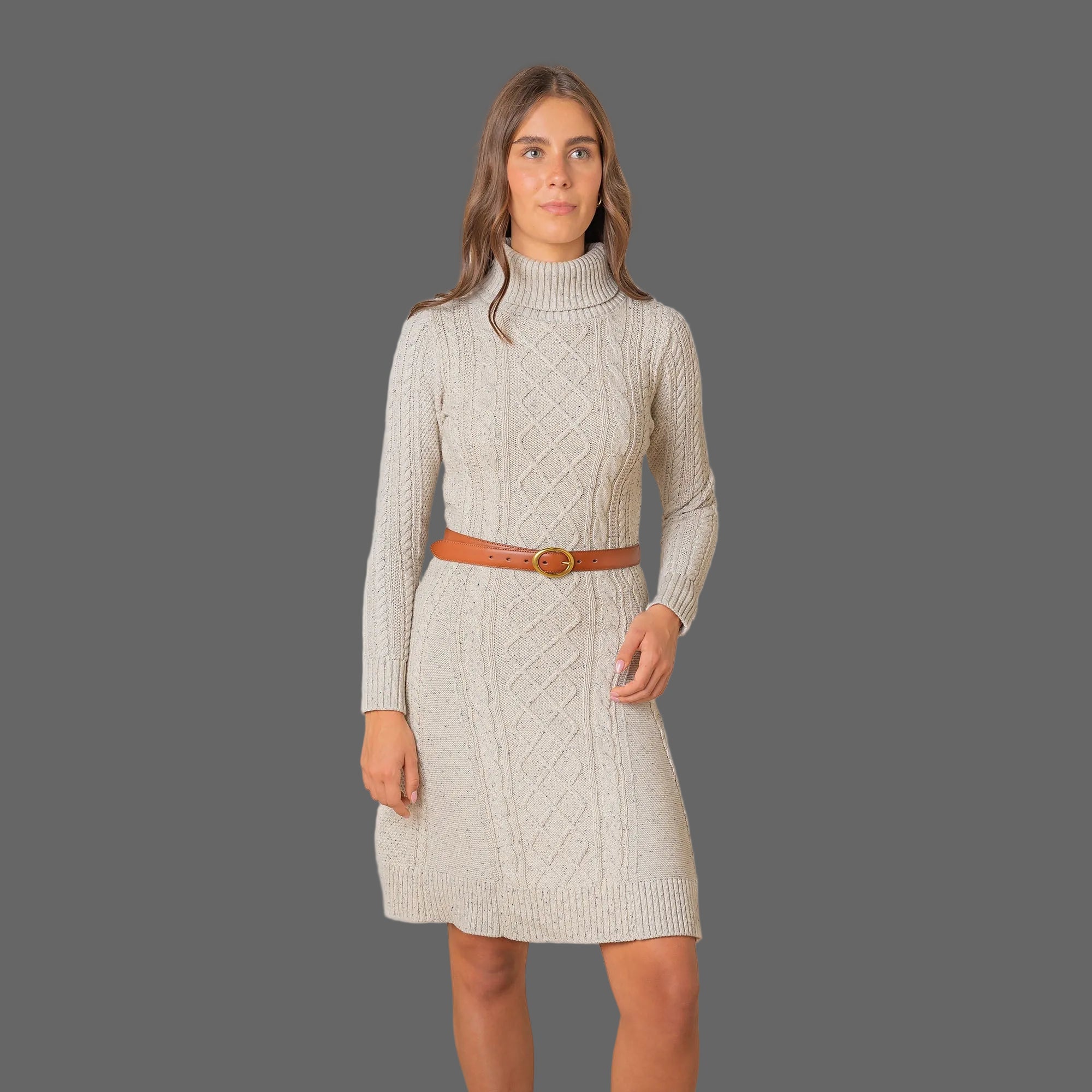 Organic Cable Sweater Dress