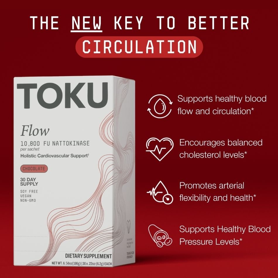 Toku Flow | Nattokinase Supplement (10,800 FU)