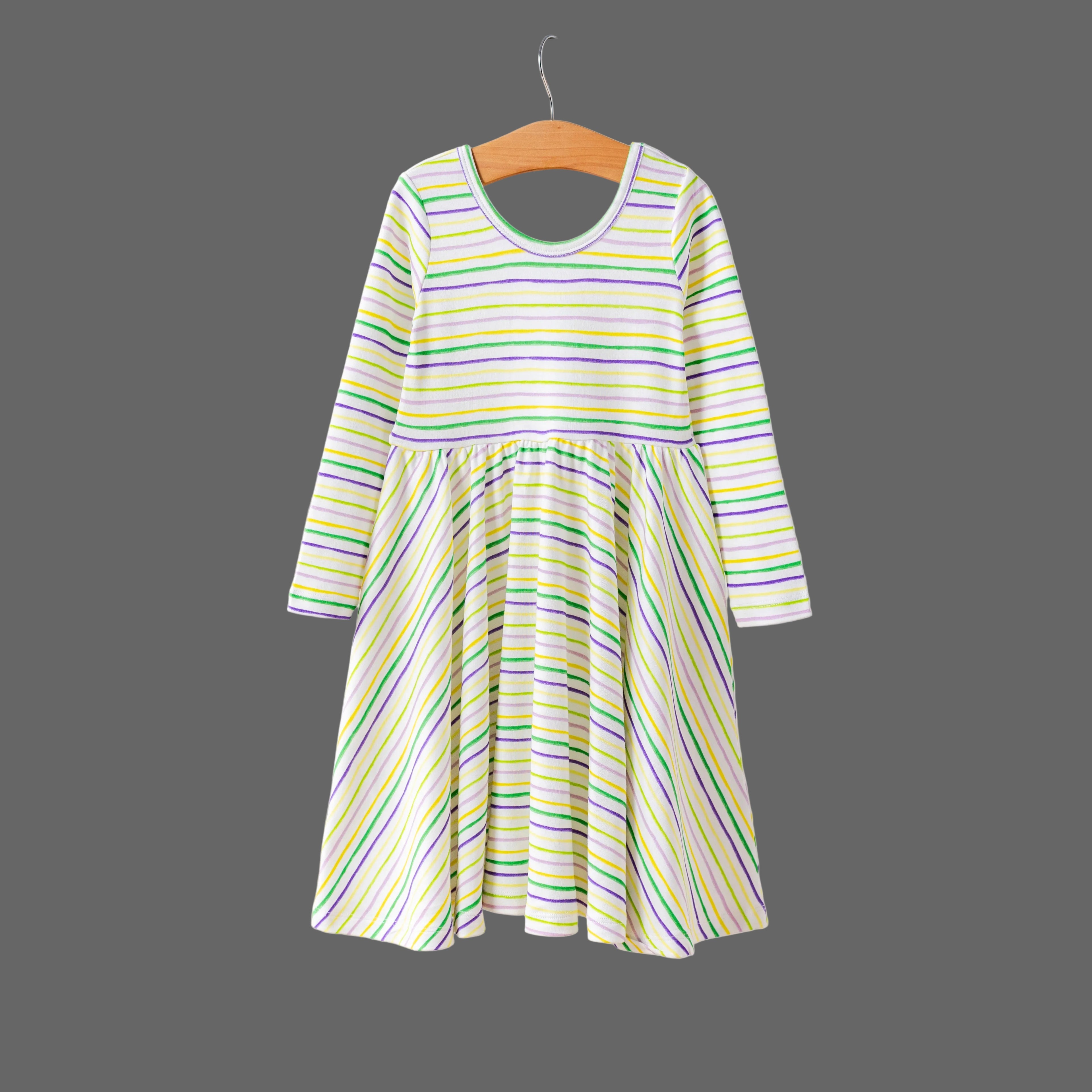 Carnival Time Organic Cotton Dress for Kids