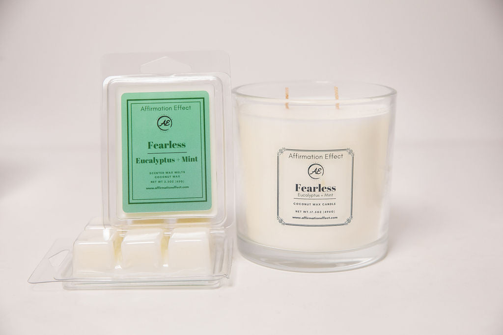 Eucalyptus Mint "Fearless" Affirmation Candle - 17.5 oz