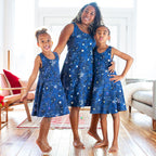 Adult "Cosmic Compass" Constellations Sleeveless Dress with Pockets