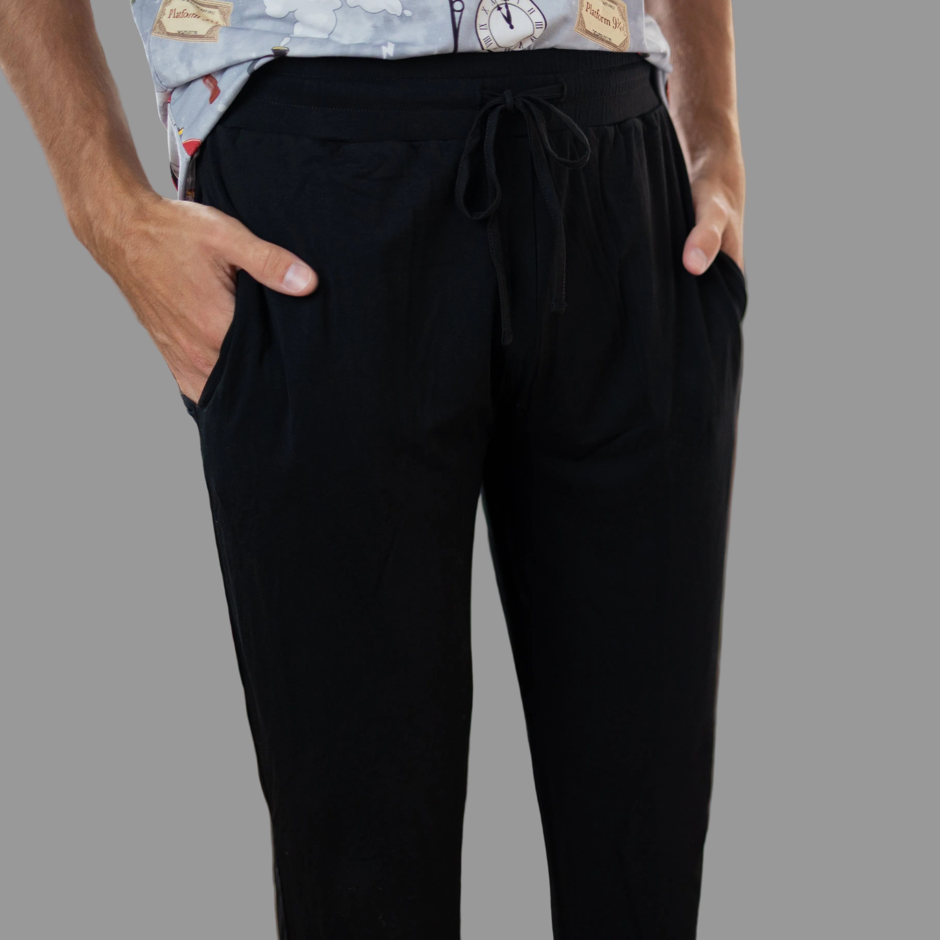 Black Adult Pajama Bottoms (Joggers & Pants)