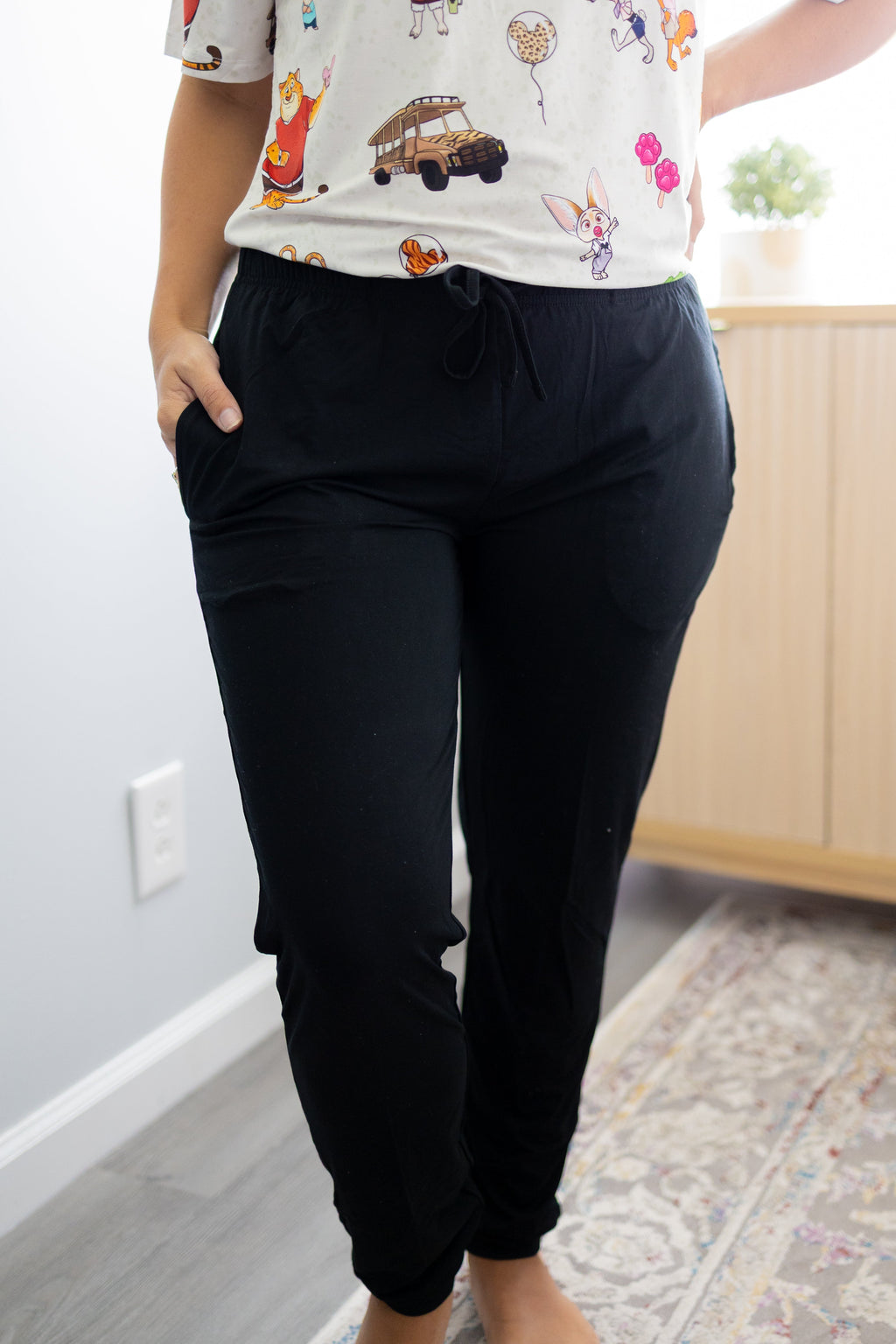 Black Adult Pajama Bottoms (Joggers & Pants)