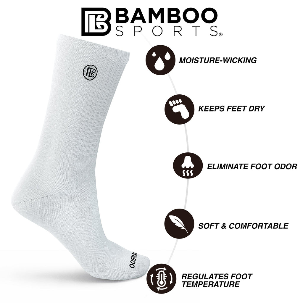 Premium Bamboo Rayon Crew Socks