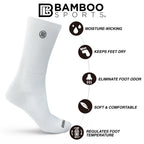 Premium Bamboo Rayon Crew Socks