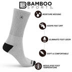 Premium Bamboo Rayon Crew Socks