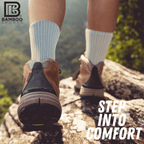 Premium Bamboo Rayon Crew Socks