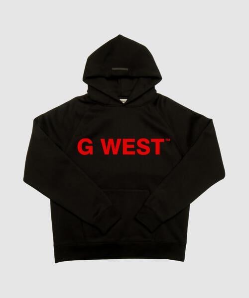 G-West G West Big Chest Logo Mens Hoodie