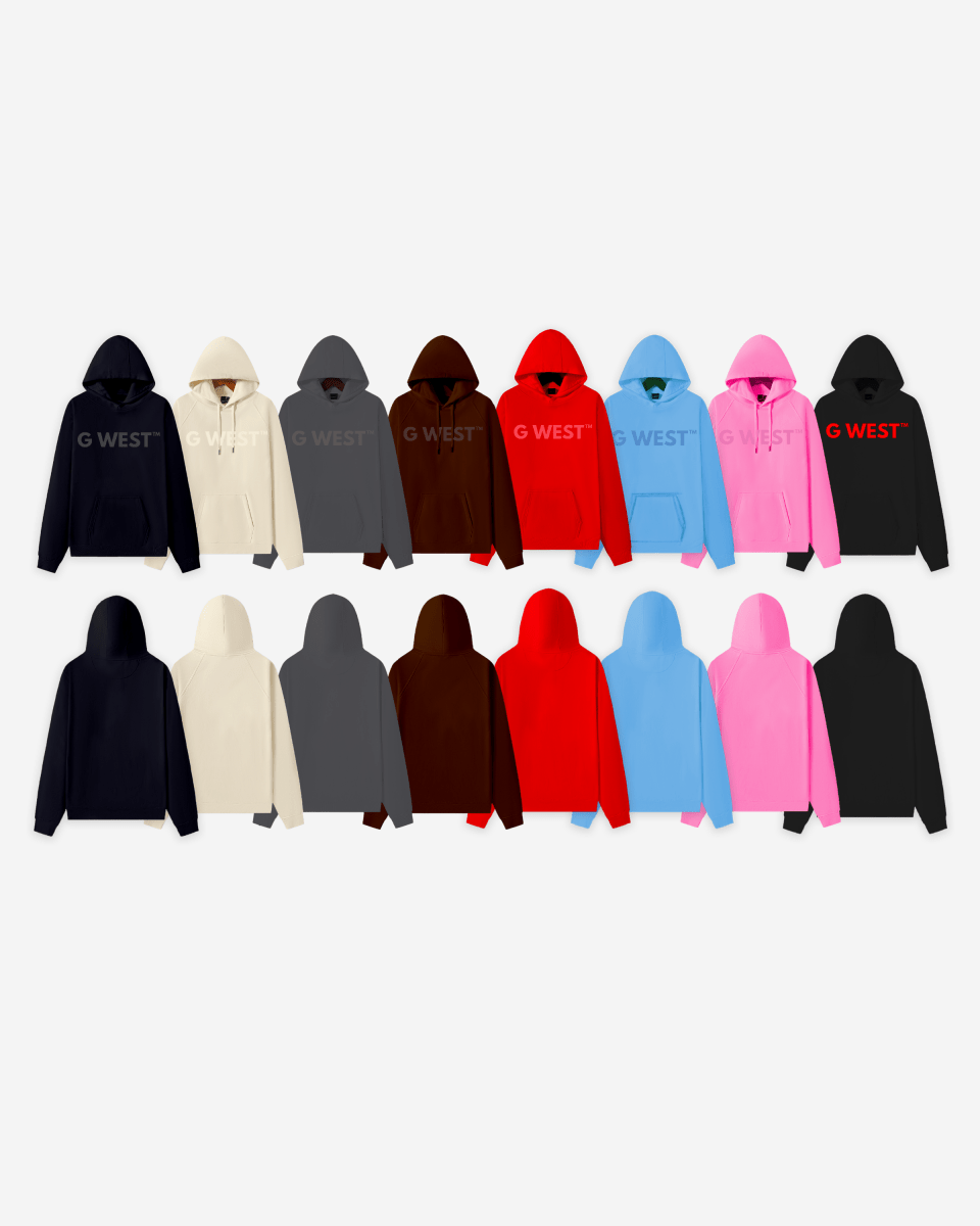 G-West G West Big Chest Logo Mens Hoodie