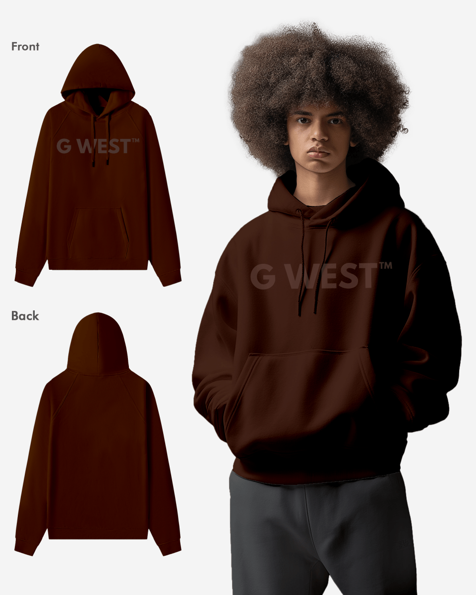 G-West G West Big Chest Logo Mens Hoodie