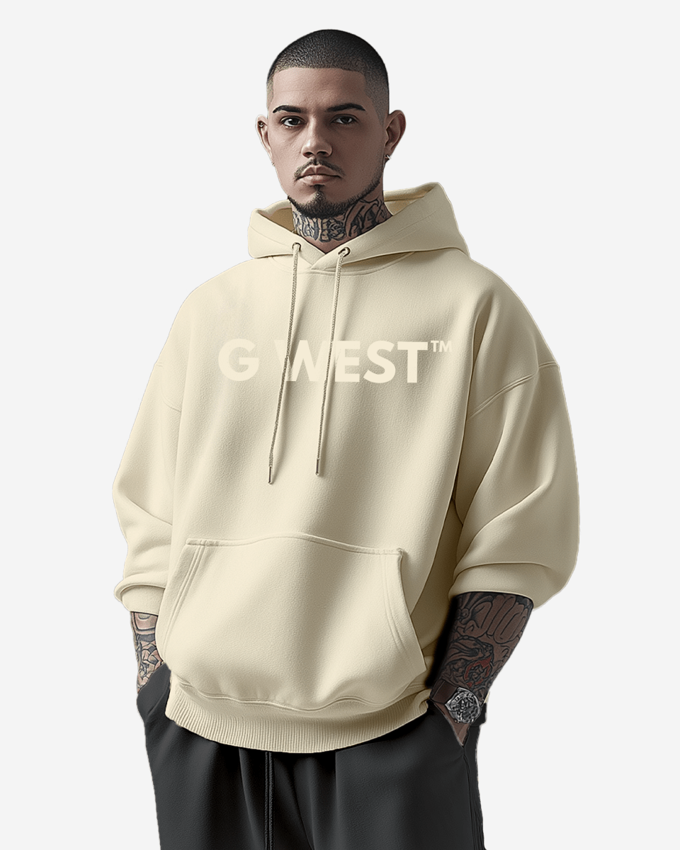 G-West G West Big Chest Logo Mens Hoodie