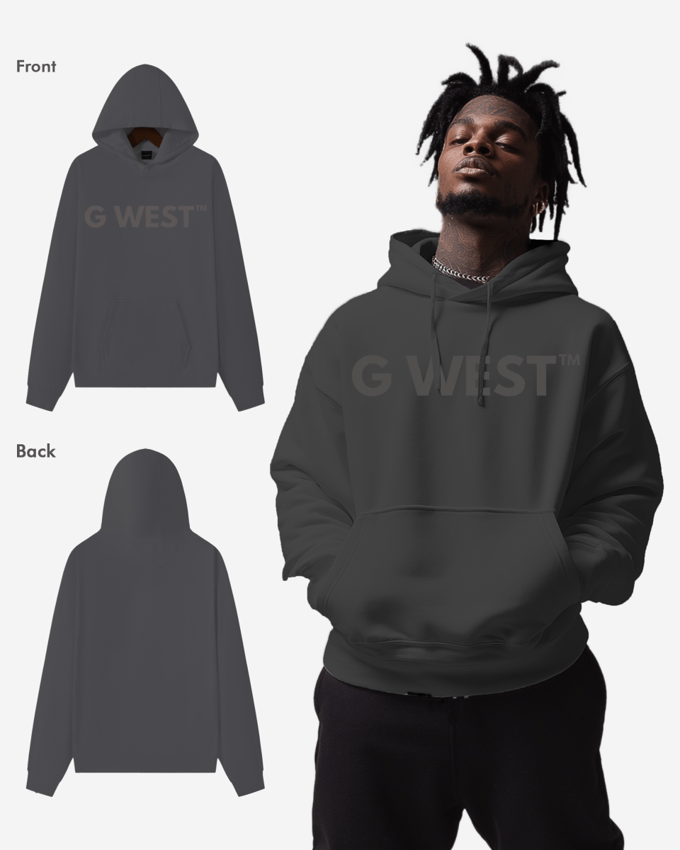 G-West G West Big Chest Logo Mens Hoodie