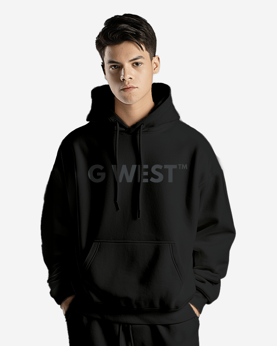 G-West G West Big Chest Logo Mens Hoodie