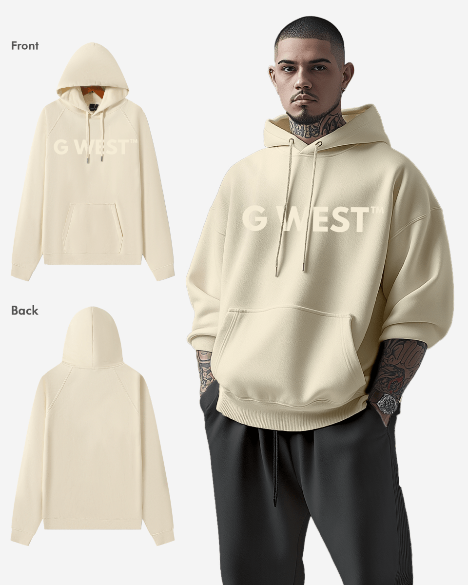 G-West G West Big Chest Logo Mens Hoodie