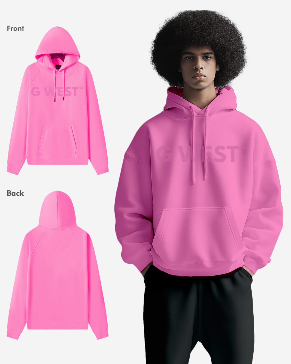 G-West G West Big Chest Logo Mens Hoodie