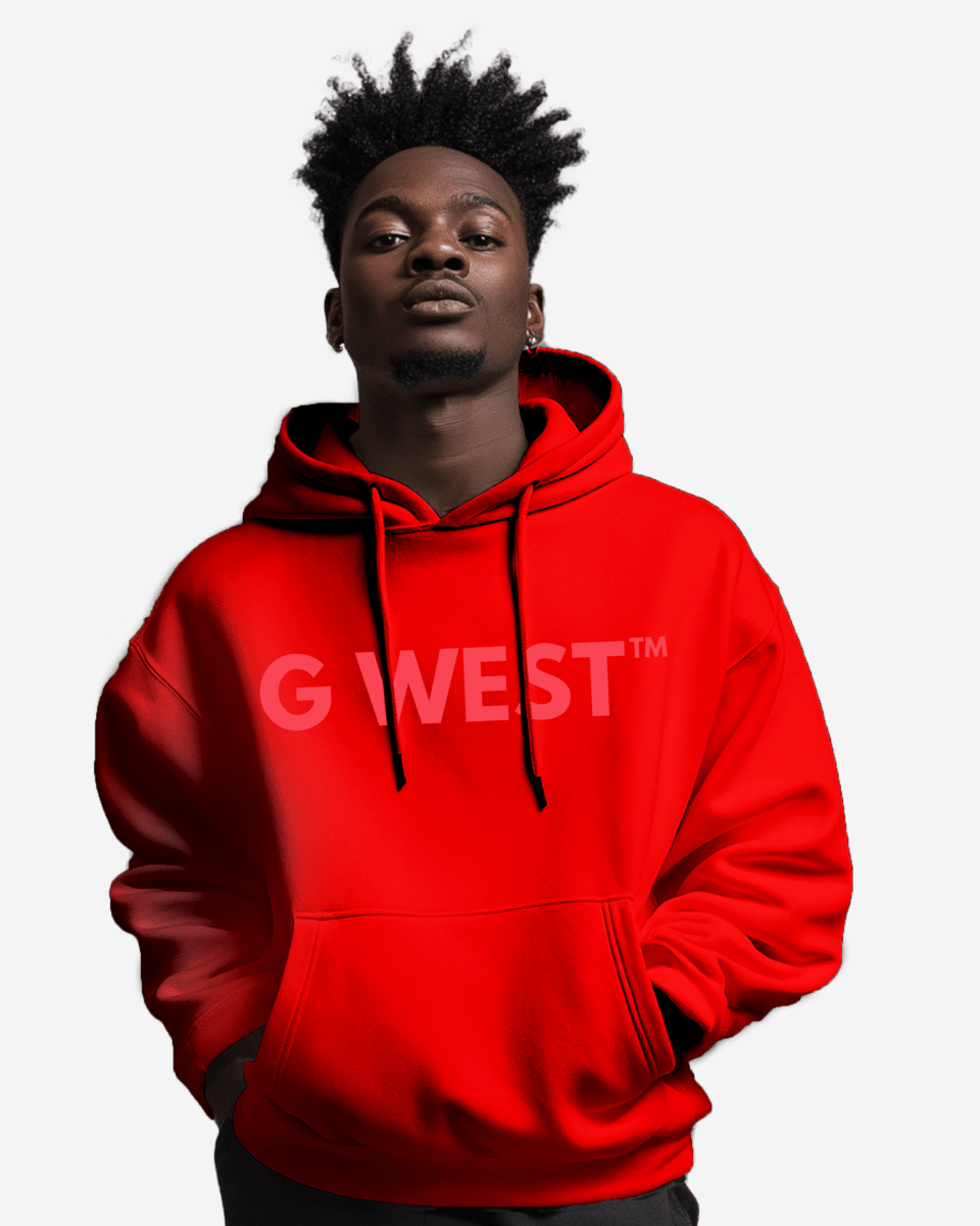G-West G West Big Chest Logo Mens Hoodie