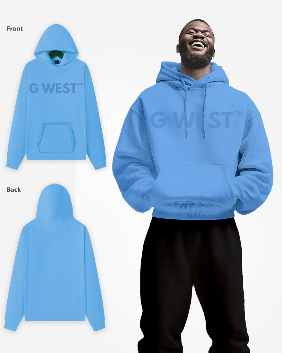 G-West G West Big Chest Logo Mens Hoodie