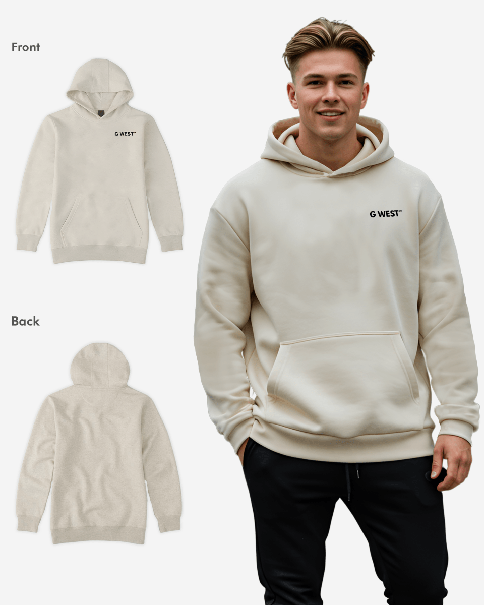 G West Mens Mens Pullover Hoodie With Logo