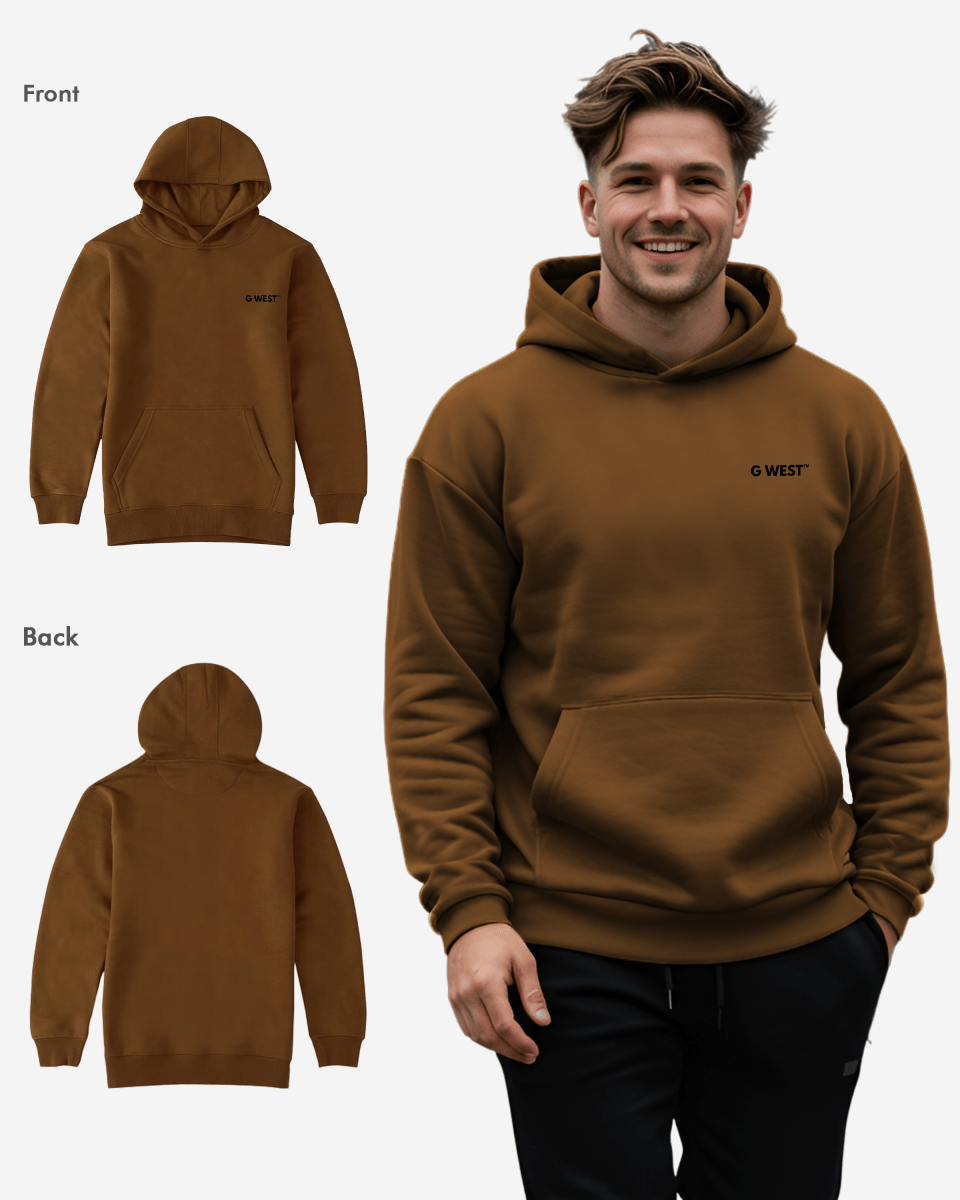 G West Mens Mens Pullover Hoodie With Logo