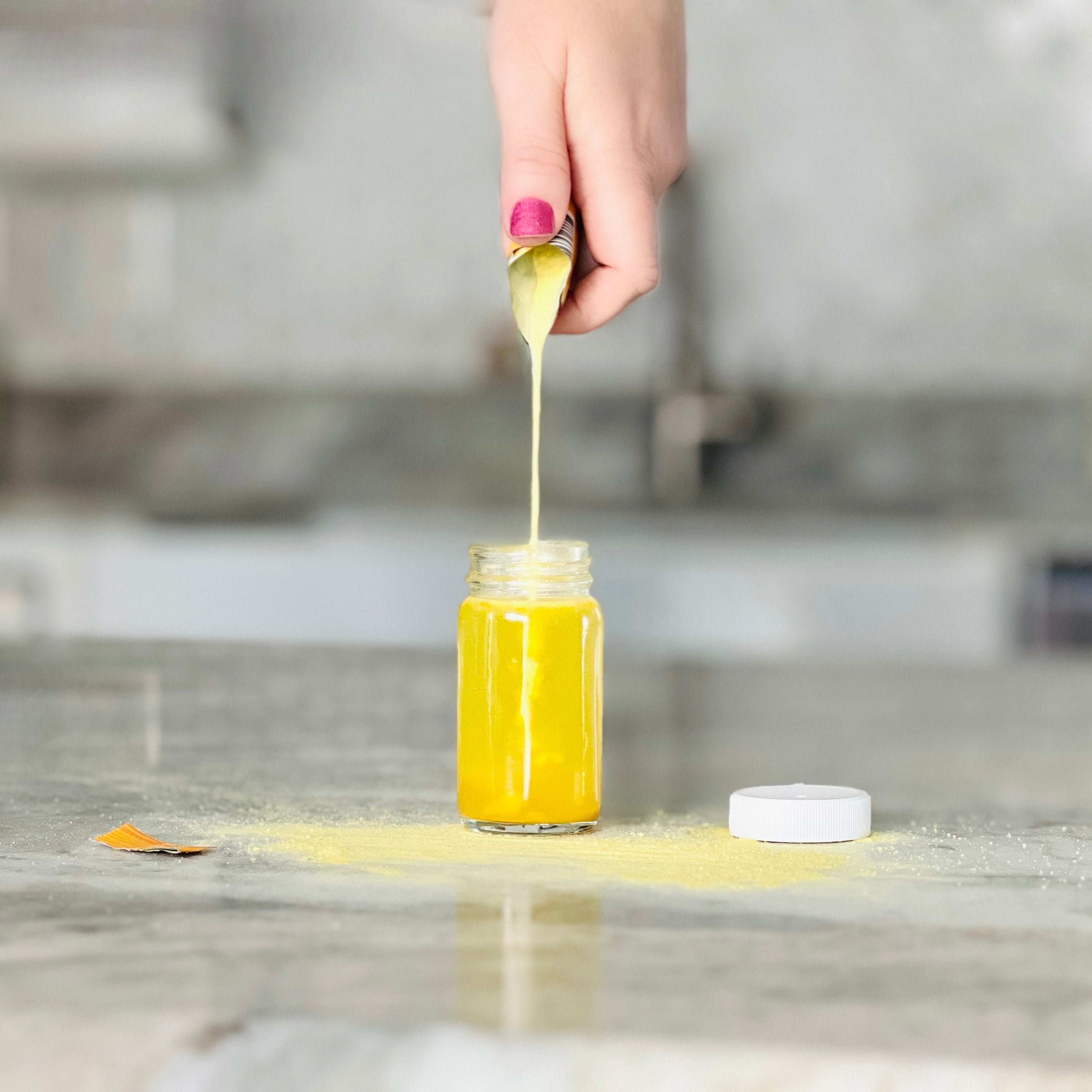 PuriVibe Pineapple Ginger Shot - Superfood Juice Powder, Wellness Shots Supplement - Supports Immunity & Digestion - Stick Packs