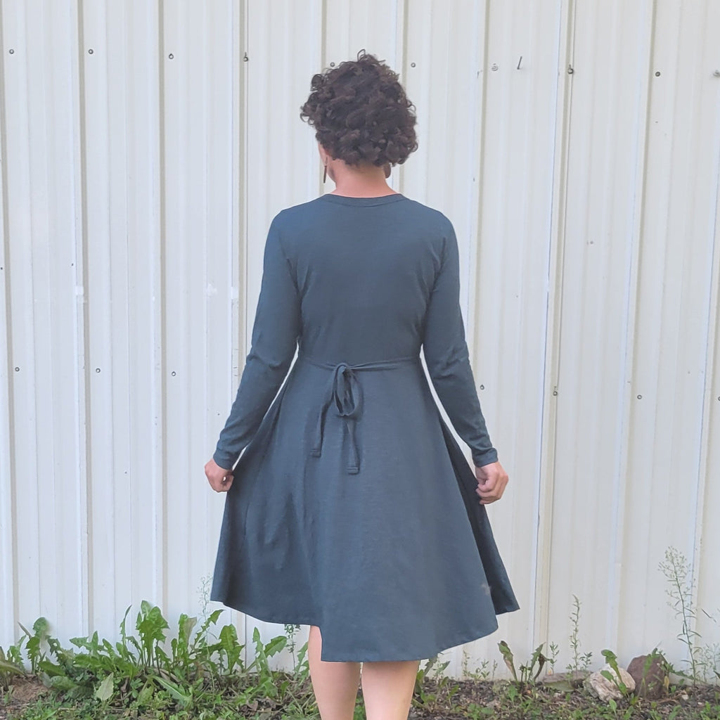 Organic American Made Cotton - Slub Wrap Dress