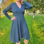 Organic American Made Cotton - Slub Wrap Dress