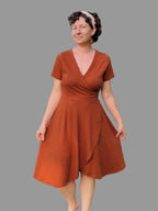 Organic American Made Cotton - Slub Wrap Dress