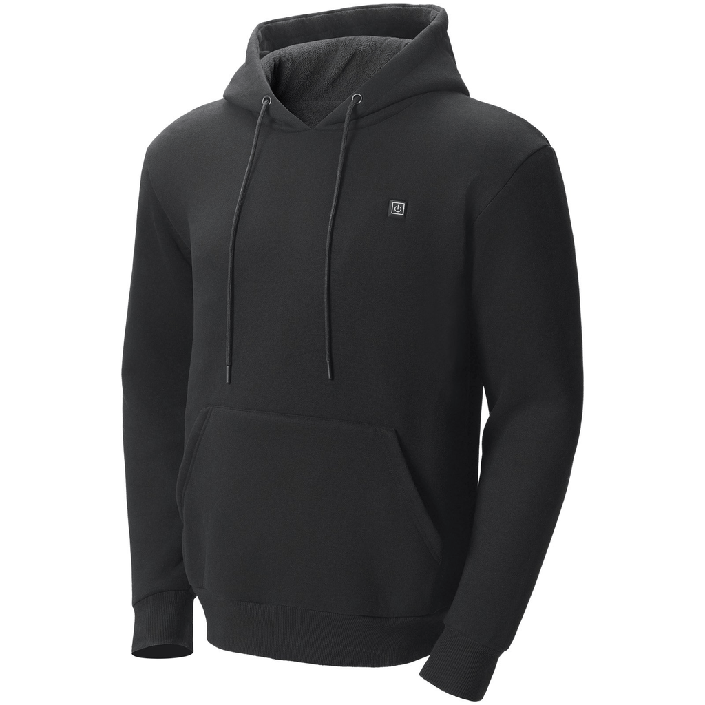 VEVOR Heated Hoodie with Battery - Unisex, Black (Medium)