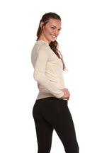 Clearance Women's Scoop Neck 100% Bamboo Viscose Long Sleeve Shirt