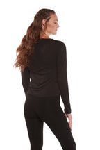 Clearance Women's Scoop Neck 100% Bamboo Viscose Long Sleeve Shirt