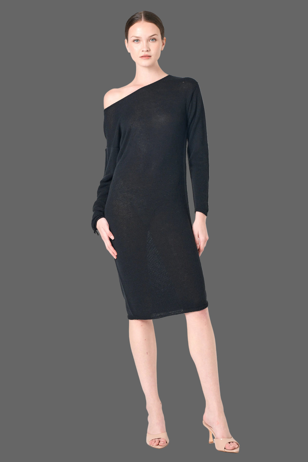 Long Sleeve Dress in Black