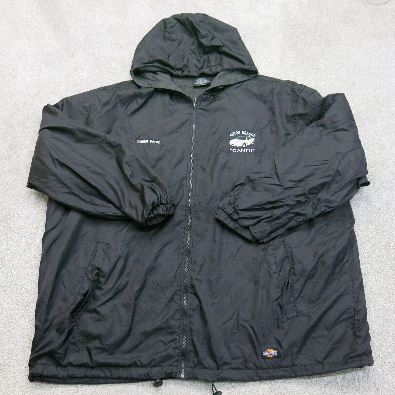 Dickies RN#20697 Mens Windbreaker Hooded Jacket Daniel Perez Logo